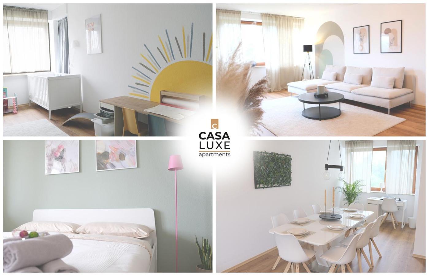 Apartamento Casa Luxe - 120Qm - Zentral - Familienfreundlich - Parkplatz - 5Km Zum Legoland Günzburg Exterior foto